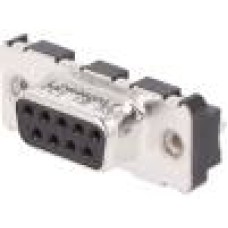 Conector D-Sub. 9, mama, 9, AMPHENOL - LD09S24A4GX00LF