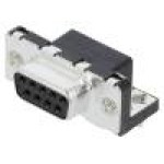 Conector D-Sub. 9, mama, 9, AMPHENOL - LD09S33E4GX00LF