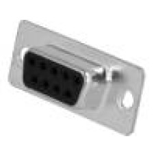 Conector D-Sub. 9, mama, 9, MH CONNECTORS - MHDB9SS