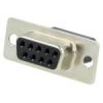 Conector D-Sub. 9, mama, 9, MH CONNECTORS - MHDBC9SS