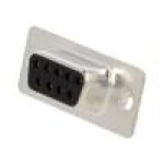 Conector D-Sub. 9, mama, 9, MH CONNECTORS - MHDD9-F-T-B-M