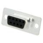 Conector D-Sub. 9, mama, 9, MH CONNECTORS - MHDD9-F-T-B-S