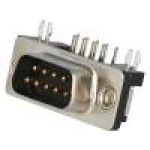 Conector D-Sub. 9, tata, 9, ADAM TECH - DE09-PN-24
