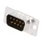 Conector D-Sub. 9, tata, 9, MH CONNECTORS - MHDB9SP