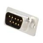 Conector D-Sub. 9, tata, 9, MH CONNECTORS - MHDD9-M-T-B-M