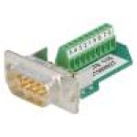 Conector D-Sub. 9, tata, 9, PHOENIX CONTACT - VS-09-ST-DSUB/10-MPT-0,5 1688379