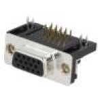 Conector D-Sub HD. 15, mama, 15, ADAM TECH - HDL15-SL-B