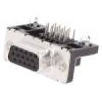 Conector D-Sub HD. 15, mama, 15, AMPHENOL - ICD15S13E4GX00LF