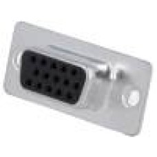 Conector D-Sub HD. 15, mama, 15, MH CONNECTORS - MHHDS15-F-T-B-S Conector D-Sub HD. 15, mama, 15, MH CONNECTORS - MHHDS15-F-T-B-S