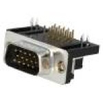 Conector D-Sub HD. 15, tata, 15, ADAM TECH - HDL15-PL-B