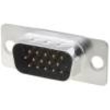 Conector D-Sub HD. 15, tata, 15, ADAM TECH - HDT15-PT