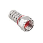 Mufa F tata, cu garnitura, pentru cablu RG59, 3C2V, L102669 Mufa F tata, cu garnitura, pentru cablu RG59, 3C2V, L102669