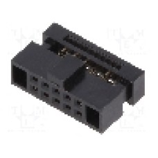 Conector IDC, 10 pini, pas pini 1.27mm, ADAM TECH - HFCS-A1-10-G Conector IDC, 10 pini, pas pini 1.27mm, ADAM TECH - HFCS-A1-10-G