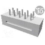 Conector IDC, 10 pini, pas pini 2.54mm, HARTING - 09181109622 Conector IDC, 10 pini, pas pini 2.54mm, HARTING - 09181109622