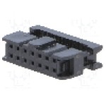 Conector IDC, 14 pini, pas pini 2.54mm, ADAM TECH - FCS-14-SG
