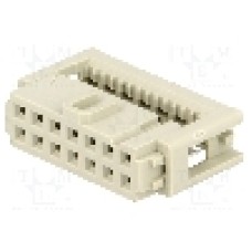 Conector IDC, 14 pini, pas pini 2.54mm, HARTING - 09185146803 Conector IDC, 14 pini, pas pini 2.54mm, HARTING - 09185146803