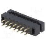 Conector IDC, 14 pini, pas pini 2mm, CONNFLY - DS1018-02-14B2 Conector IDC, 14 pini, pas pini 2mm, CONNFLY - DS1018-02-14B2