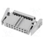 Conector IDC, 16 pini, pas pini 1.27mm, FISCHER ELEKTRONIK - VFL16G Conector IDC, 16 pini, pas pini 1.27mm, FISCHER ELEKTRONIK - VFL16G