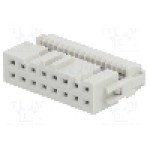 Conector IDC, 16 pini, pas pini 2.54mm, AMPHENOL - 71600-116LF