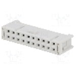 Conector IDC, 20 pini, pas pini 2.54mm, {{Producator}} -  Conector IDC, 20 pini, pas pini 2.54mm, {{Producator}} -
