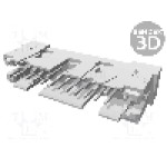 Conector IDC, 20 pini, pas pini 2.54mm, TE Connectivity - 1-111446-8