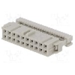 Conector IDC, 20 pini, pas pini 2.54mm, TE Connectivity - 2-215882-0