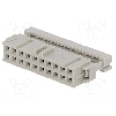 Conector IDC, 20 pini, pas pini 2.54mm, TE Connectivity - 2-215882-0