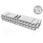 Conector IDC, 26 pini, pas pini 2.54mm, TE Connectivity - 2-215882-6