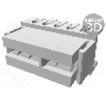 Conector IDC, 5 pini, pas pini 2.5mm, TE Connectivity - 284865-5 Conector IDC, 5 pini, pas pini 2.5mm, TE Connectivity - 284865-5