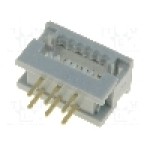 Conector IDC, 6 pini, pas pini 2.54mm, HARTING - 09181069622 Conector IDC, 6 pini, pas pini 2.54mm, HARTING - 09181069622
