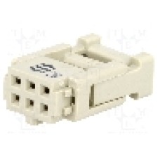 Conector IDC, 6 pini, pas pini 2.54mm, HARTING - 09185067813