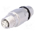 Adaptor M12 mama cod. X, {{Numarul de pini}} pini, HARTING - 21033816402 Adaptor M12 mama cod. X, {{Numarul de pini}} pini, HARTING - 21033816402