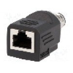 Adaptor RJ45 soclu, 4 pini, AMPHENOL - RJS-12D04FM-LS8001