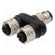 Adaptor in T M12 tata, 4 pini, MOLEX - 120068-0139