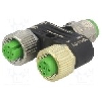 Adaptor in T M12 tata, 5 pini, MURR ELEKTRONIK - 7000-41121-0000000