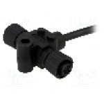 Splitter M12 mama x2, 3 pini, AMPHENOL - PS-030300-FF0-TSA01