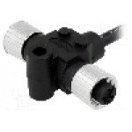 Splitter M12 mama x2, 3 pini, AMPHENOL - SS-030300-FF0-TSA01