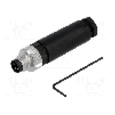 Conector M8, 3 pini, clasa etanseitate {{Clasa etanşeitate}}, LUMBERG AUTOMATION - 28044 RSMCK 3