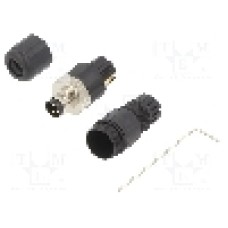 Conector M8, 3 pini, clasa etanseitate IP65, DEGSON ELECTRONICS - PB-M8A-03P-MM-SL7001-00A(H) Conector M8, 3 pini, clasa etanseitate IP65, DEGSON ELECTRONICS - PB-M8A-03P-MM-SL7001-00A(H)