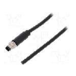 Conector M8, 3 pini, clasa etanseitate IP65, IP67, DEGSON ELECTRONICS - PM-M8A-03P-MM-SL7A01-00A(H)