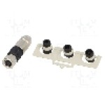 Conector M8, 3 pini, clasa etanseitate IP65, IP67, HARTING - 21021512305 Conector M8, 3 pini, clasa etanseitate IP65, IP67, HARTING - 21021512305
