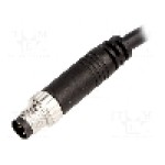 Conector M8, 3 pini, clasa etanseitate IP67, AMPHENOL - 8-03AMMM-SL7A01