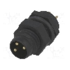 Conector M8, 3 pini, clasa etanseitate IP67, AMPHENOL - 8P-03PMMP-SF7001