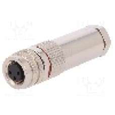 Conector M8, 3 pini, clasa etanseitate IP67, BULGIN - PXMBNI08FBF03ASC