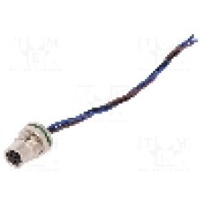 Conector M8, 3 pini, clasa etanseitate IP67, BULGIN - PXMBNI08RPF03AFL001