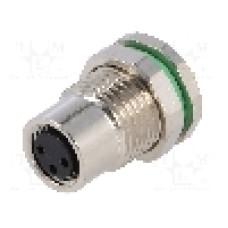Conector M8, 3 pini, clasa etanseitate IP67, BULGIN - PXMBNI08RPF03APC