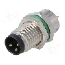 Conector M8, 3 pini, clasa etanseitate IP67, BULGIN - PXMBNI08RPM03APC