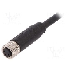 Conector M8, 3 pini, clasa etanseitate IP67, BULGIN - PXPTPU08FBF03ACL010PUR
