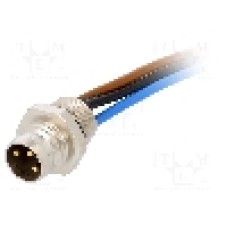 Conector M8, 3 pini, clasa etanseitate IP67, CONEC - SAL-8-FS3-0,2