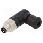 Conector M8, 3 pini, clasa etanseitate IP67, CONEC - SAL-8-RSWC3-S5,5